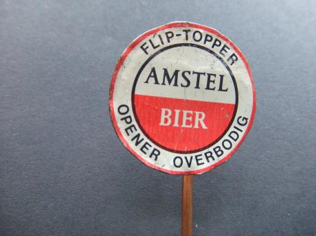 Amstelbier Fliptopper opener overbodig speld (gesoldeerd)